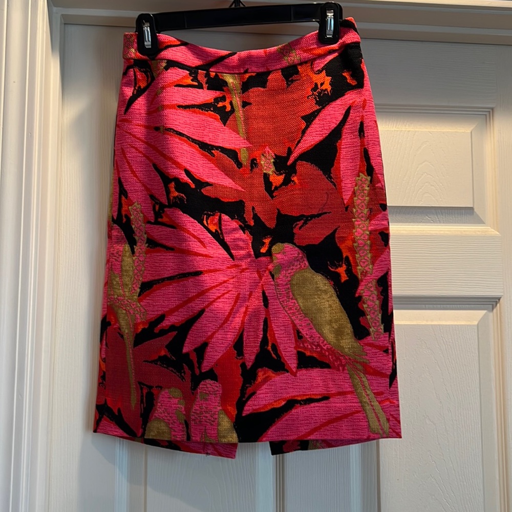 EUC j.Crew No. 2 Pencil in Floral Weave
